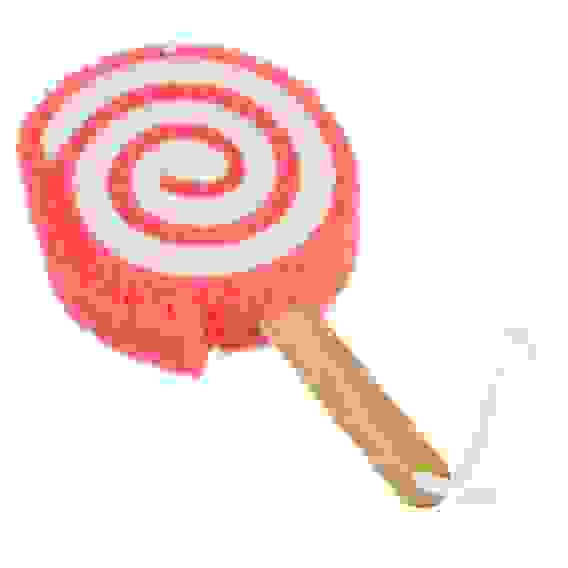 Мочалка детская с деревянной ручкой, поролон, дерево, диаметр 11см, 1 дизайн