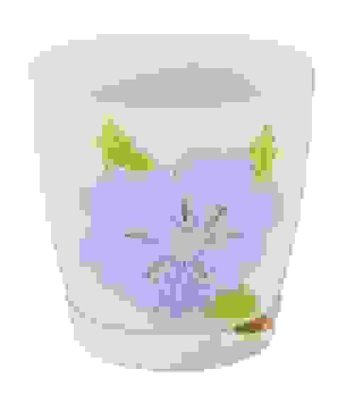 Горшок цветочный Адель 1,5л (светло-серый) (с под.) (уп.16)