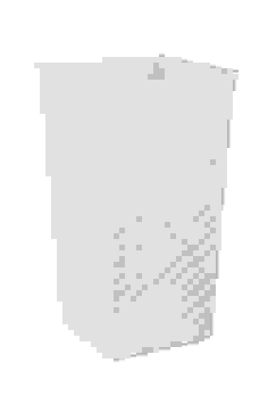 Кашпо напол. \"Ротанг\" со встав.(270х270х520мм)(белый)(уп.5)