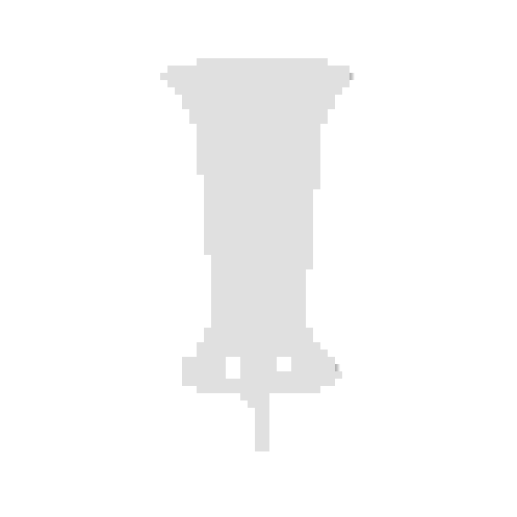 Ваза под срезку с колышком (белый)(уп.12)