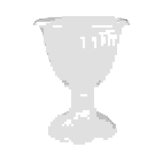 Вазон &quot;Жасмин&quot; на высокой ножке 12л. (белый)(уп.5)