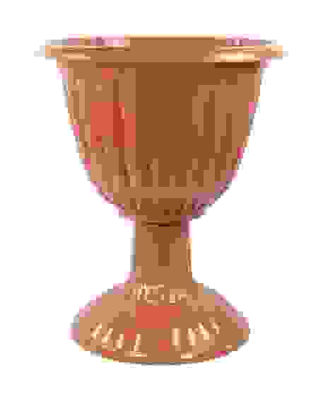 Вазон &quot;Жасмин&quot; на высокой ножке 18л. (корич.)(уп.5)