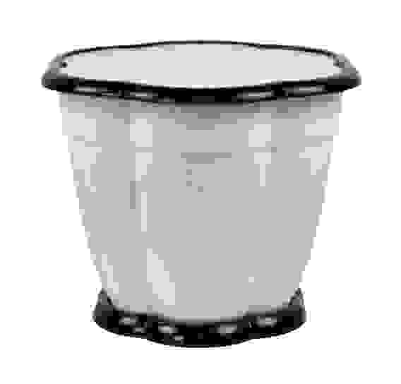 Горшок цв. "Восторг" 3л. с под. (белый)(уп.24)