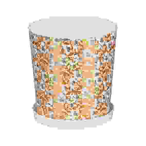 Горшок цв. &quot;Золотая осень&quot; 1,8л. с под(бел)(уп.30)