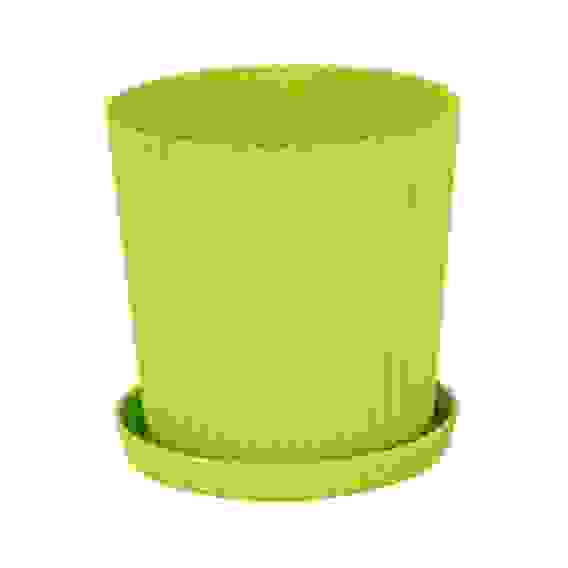 Горшок цв. &quot;Триумф&quot; 2,5л. с под-м (зелёный)(уп.18)