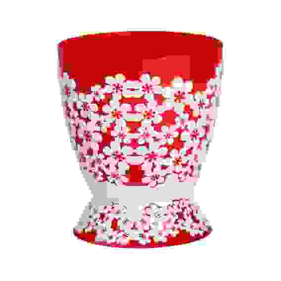 Горшок-кашпо \"Дольче Вита\" на подст. 1,5л (крас-бел)(уп.16)