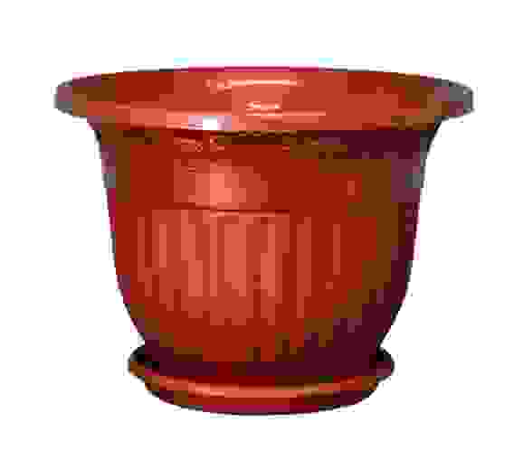 Горшок-Кашпо &quot;Лозанна&quot; 11л. с под. (медный)(уп.10)