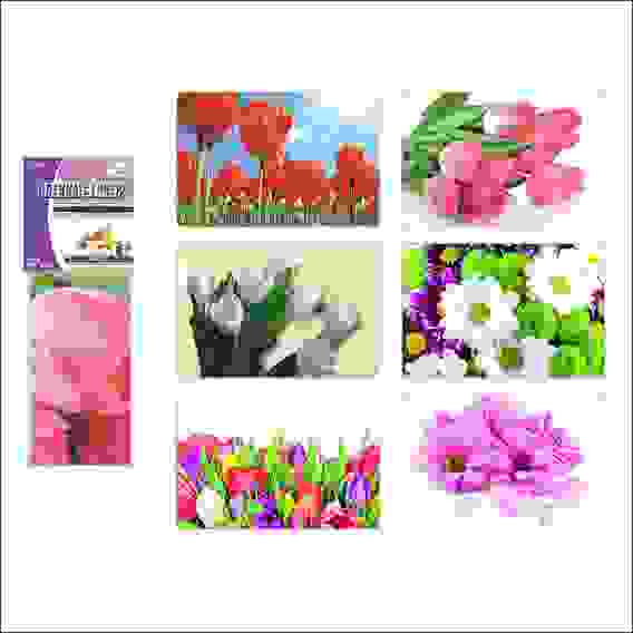 Пленка-стикер 90*60см (цветы) защитная 6диз JD67-37