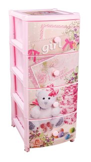 Комод &quot;Girl&quot; 4-х секционный (395х500х980мм)