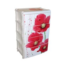 Комод широкий "Маки" 4-х секцион. (425х560х905мм)