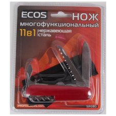 Многофункциональный нож SR080, 11 в 1, 17,5 см, нержавеющая сталь, чехол, блистер