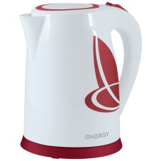 Чайник ENERGY E-211 (1,8 л диск) бело-красный