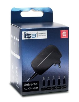 Блок питания сетевой 12V 2A с 5 адаптерами ISA (ГАРАНТИЯ 2 недели)