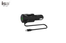 АЗУ Micro USB + порт USB 2A VC1-V8 черные ISA (гарантия 2 недели)