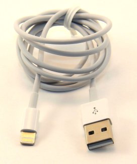 Кабель USB 8 pin подходит для Apple 1м белый ISA (гарантия 2 недели)