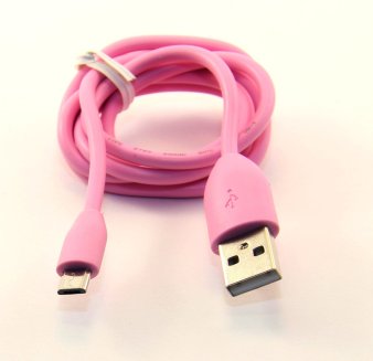 Кабель USB Micro USB 1м розовый ISA (гарантия 2 недели)