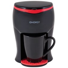 Кофеварка ENERGY EN-607 черная, 200 Вт, 1 чашка