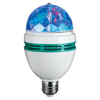 Диско-лампа светодиодная LED 3вт Е27 RGB