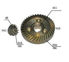 Пара коническая для УШМ ХИТАЧИG12SR3 (CC45)