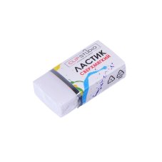 Ластик прямоугольный офисный, улучшенное стирание, 3,7x2x1см, в картонном держателе, ПВХ CLIP STUDIO