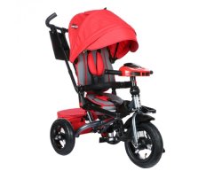 Трехколесный велосипед SAFARI TRIKE 360 красный, надув колеса 12\"/10\", со светом и музык