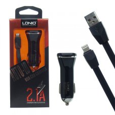 АЗУ Lightning на 2 USB 2.1A DL-219 LDNIO (гарантия 2 недели)