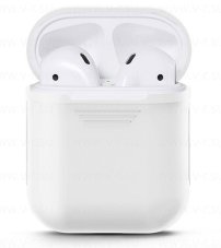Силиконовый кейс подходит для AirPods белый ISA (гарантия 2 недели)