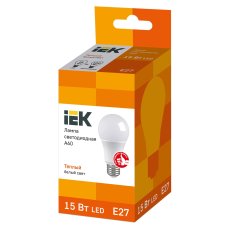 Лампа светодиод. LED 15вт Е27 тепло-белый ЕСО