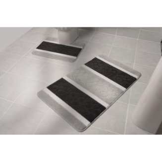 Коврик д/ван.ком.\"Zalel Silver\"60*100 1-пр BLACK