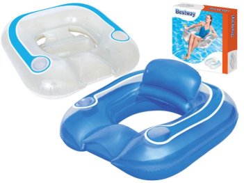 Матрас надувной (шезлонг) для отдыха на воде 102х94 см 43097 Bestway