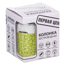 Аудио-колонка беспроводная, MicroSD, 200мач., DC5V, 3w 6х5см., 3 цвета (гарантия 2 недели)