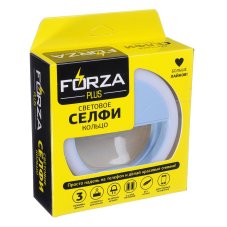 Световое кольцо для селфи, пластик, 4 цвета FORZA (гарантия 2 недели)