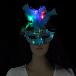 Маска карнавальная LED, 23х15 см, арт.12-04 СНОУ БУМ