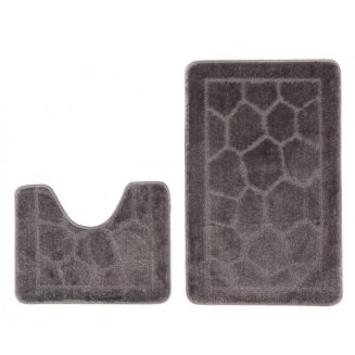 Коврик д/ван.комн.&quot; ZALEL&quot; 55*85 2-пр GREY
