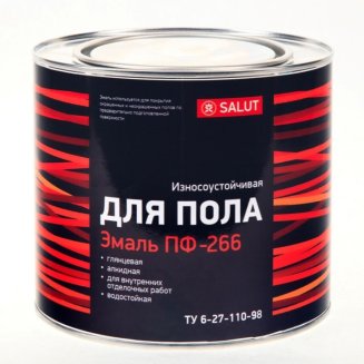 Эмаль Salut ПФ-266 2кг золотистая