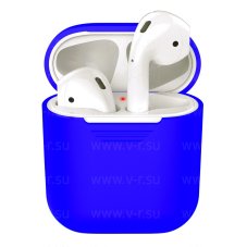 Силиконовый кейс подходит для AirPods темно-синий ISA (гарантия 2 недели)