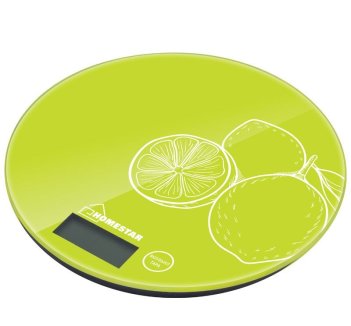 Весы кухонные электронные HOMESTAR HS-3007S, 7 кг, лайм