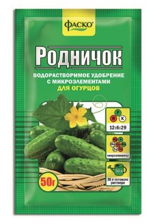 Удобрение минеральное водорастворимое Фаско® Родничок для огурцов 50г (50шт.)
