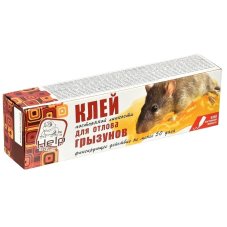 Клей постоянной липкости для уничтожения КРЫС и МЫШЕЙ, тюбик 135гр HELP