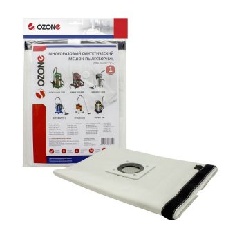 Мешки для пылесоса OZONE 1шт многораз.синтетич. XT-5031