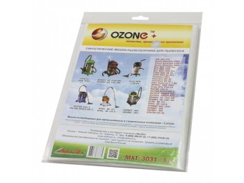 Мешки для пылесоса OZONE 3шт синтетич, не боятся мокрой пыли MXT-3031/3