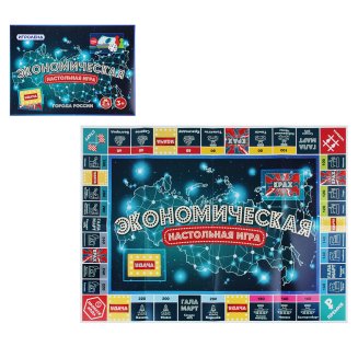 Игра-ходилка \"Экономическая игра\" , картон, пластик, 26х17х4см ИГРОЛЕНД