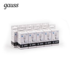 Лампа светодиод. LED 10вт 230в Е14 белый шар Gauss