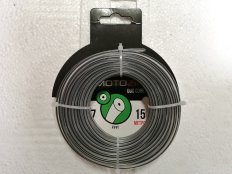 Леска KIMOTOZIP 2,7мм*15м (круг) (Duo Core с армирующей жилой) 12/144уп. 093142