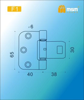 Петля для финской двери F1 WH (Белый)