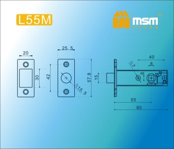 Внутренний механизм L55М SN (Матовый никель)
