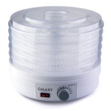Электросушилка для продуктов Galaxy GL 2631 350 Вт, 5 прозрачных съемных поддонов, регулятор темпера