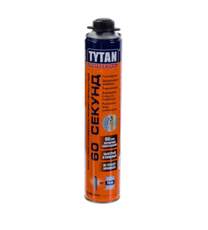 Клей-пена полиуретан 750мл 60сек GUN Titan Professional
