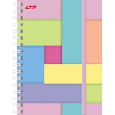 Записная книжка 120л А6ф клетка на гребне на резинке серия -Multicolor-