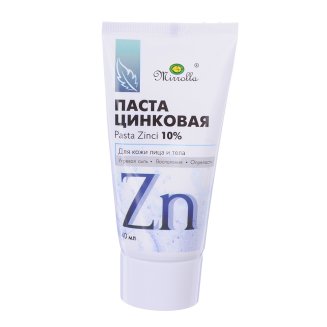 Паста цинковая 10% для кожи лица и тела \"Миролла\", 40 мл